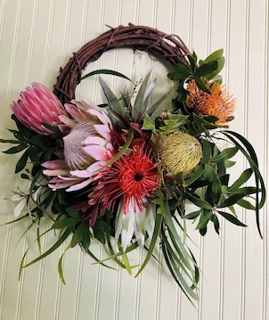 Fresh Protea Wreath